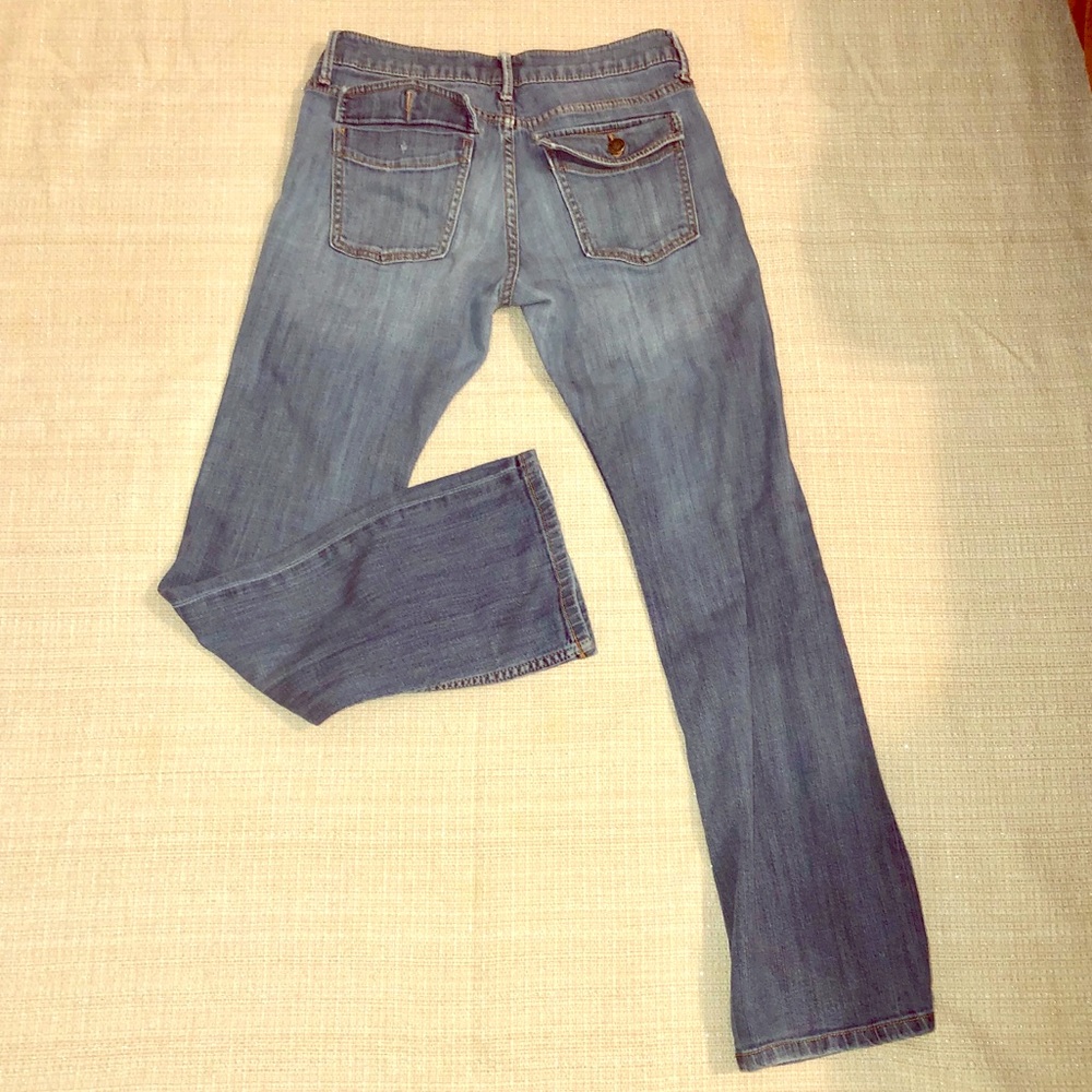 Banana Republic 2s boot flap pocket blue jean
